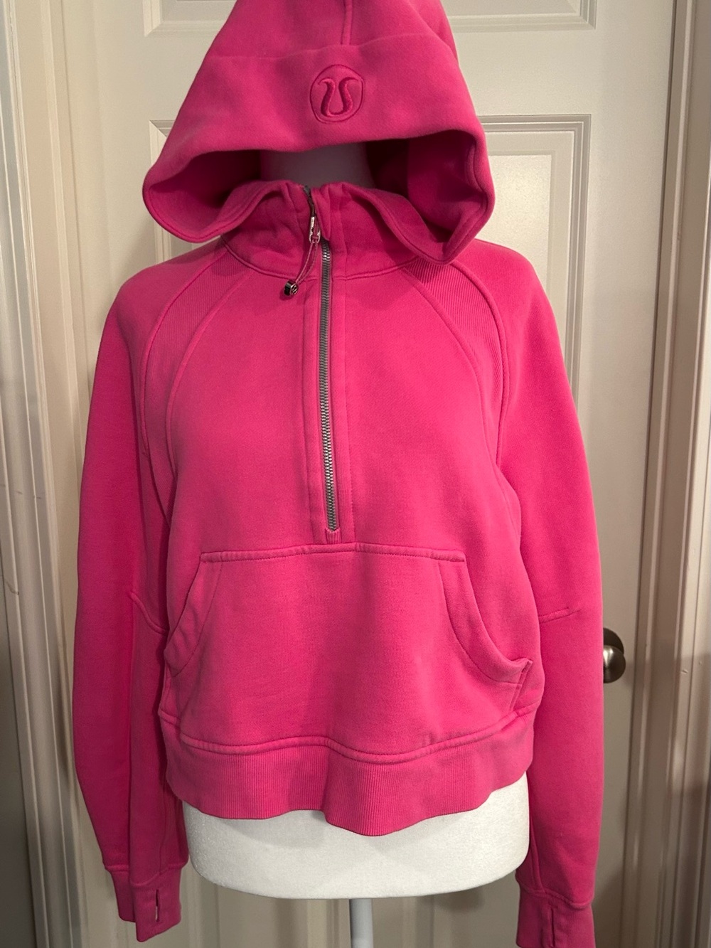 lululemon athletica Bright Pink Half-Zip Scuba Size XS - Picture 5 of 8